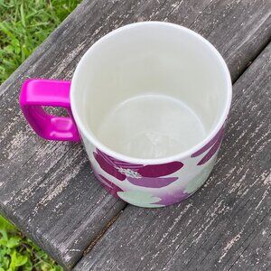 Starbucks Purple Pink Fushsia Spring Floral 12oz NWT 2022 Ceramic Coffee Mug Cup